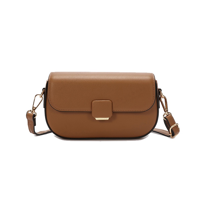 Túi Đeo Chéo Hình Vuông Nhỏ Màu Trơn Có Khóa Nam Châm Thời Trang Phong Cách Hàn Quốc