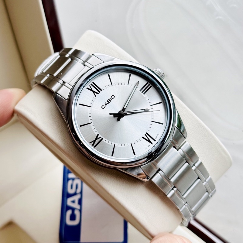 Đồng hồ nam dây thép Casio MTP V005D 7B5