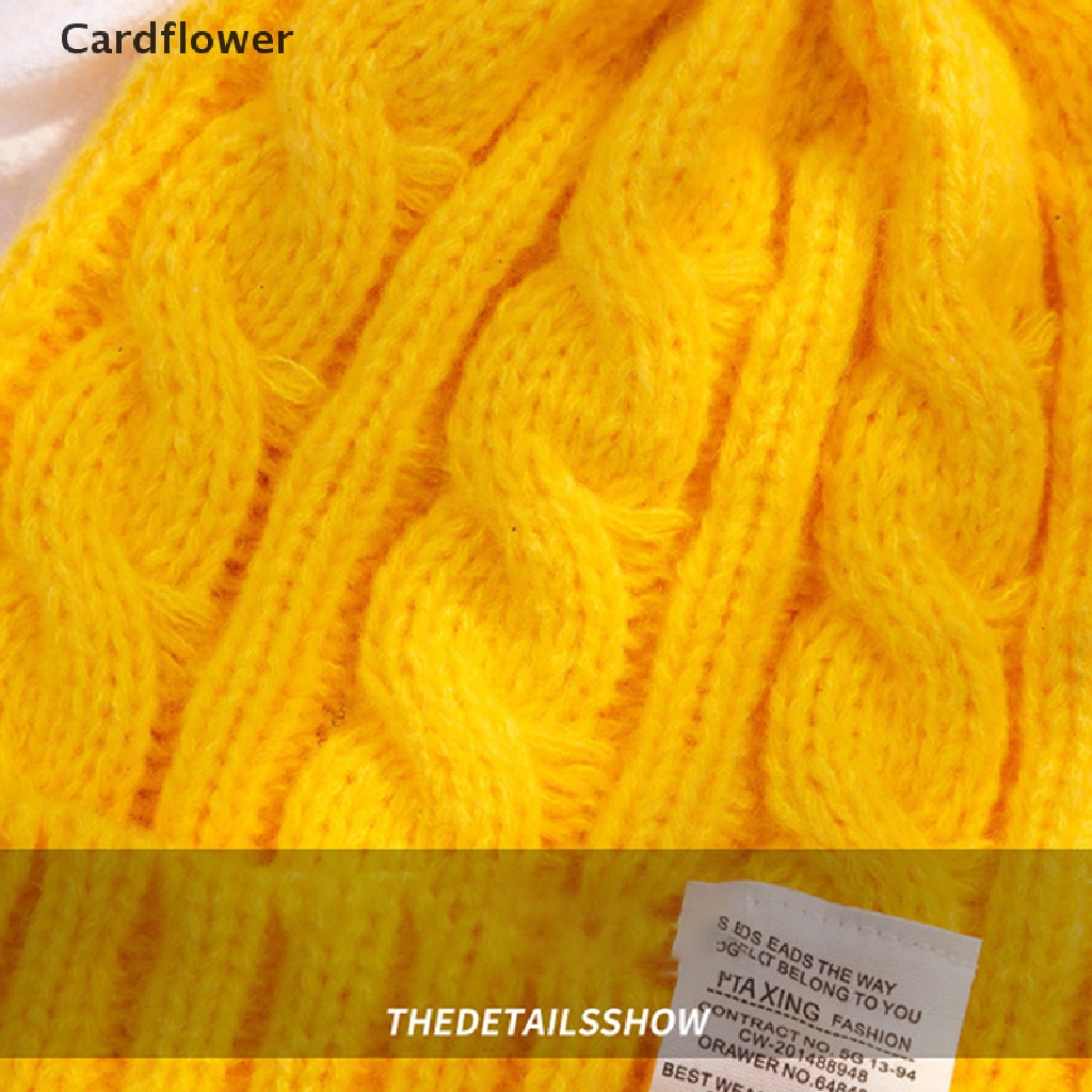 &lt; Cardflower &gt; Mũ Len Beanie Dệt Kim Giữ Ấm Mùa Đông Cho Cặp Đôi Nữ