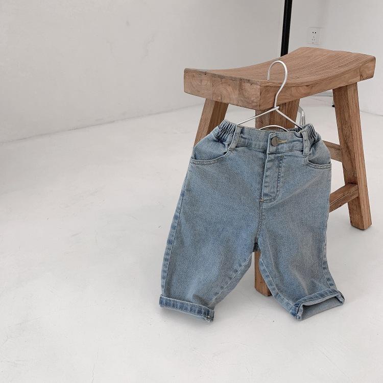 Quần jean ống suông basic cho bé trai bé gái