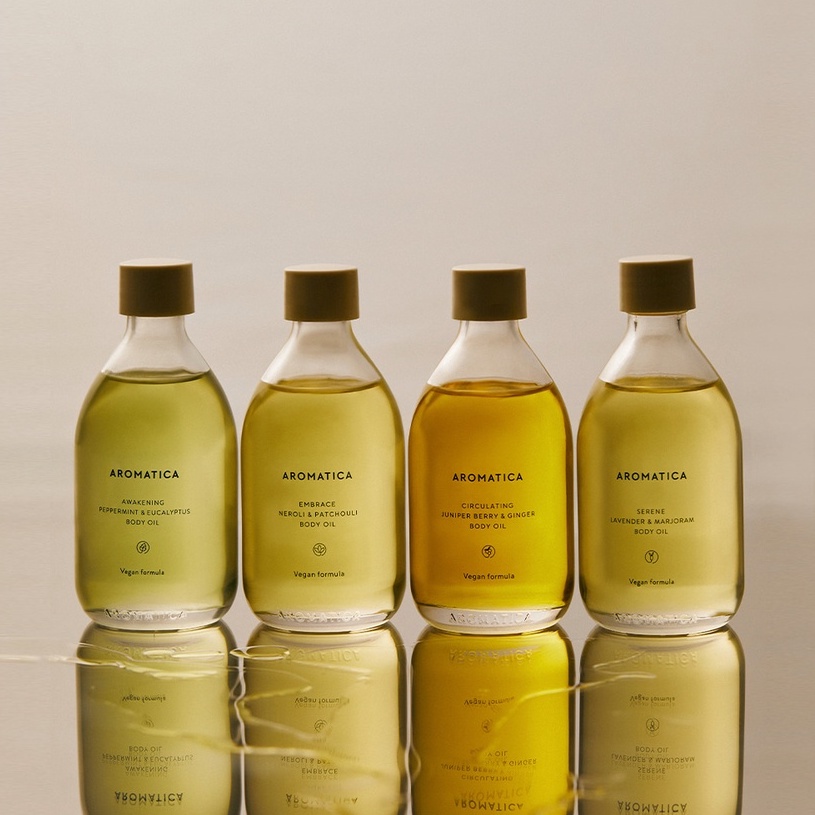 Tinh dầu dưỡng da toàn thân bạc hà và khuynh diệp Aromatica Awakening Body Oil Peppermint & Eucalyptus 100ml