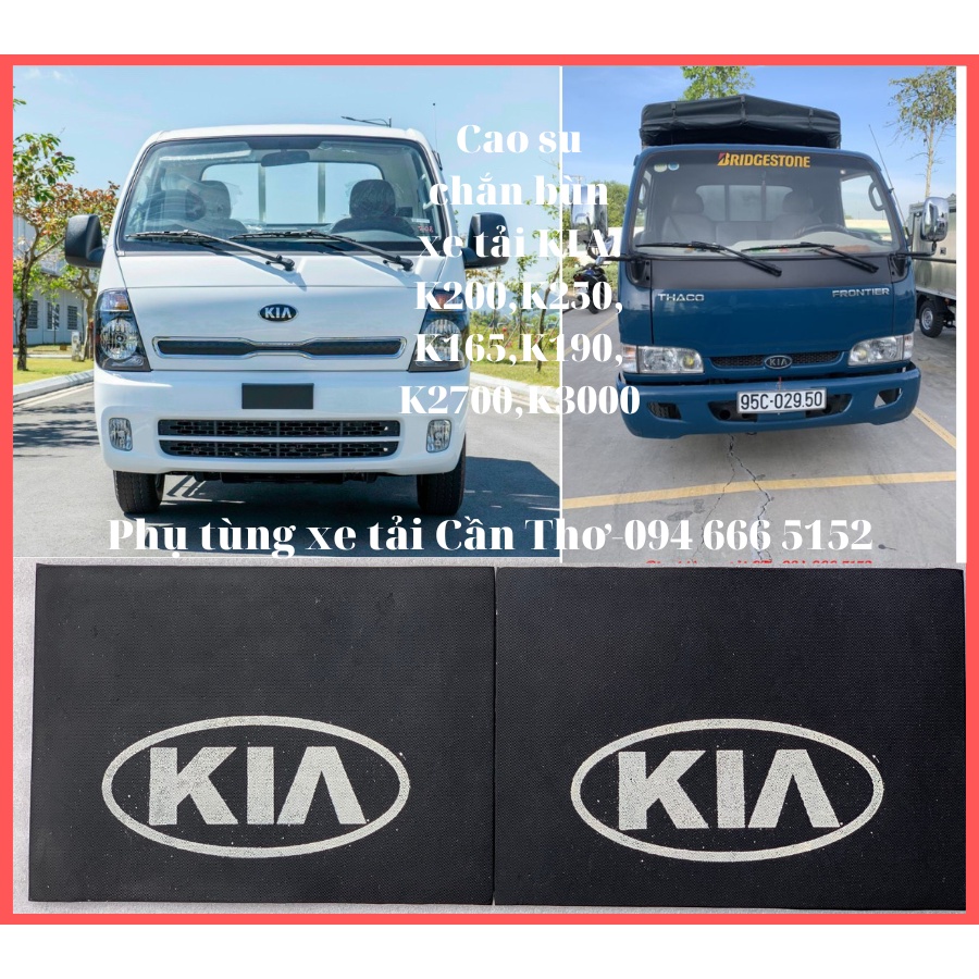 Đôi cao su chắn bùn xe tải KT:38x28cm-Dùng cho xe KIA:K250,K200,Bongo 3,K165,K190,K2700,K3000