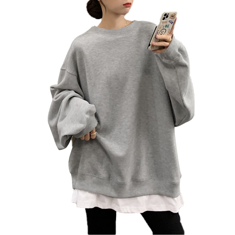 Áo sweater ZANZEA dài tay cầu vai dài dáng dài rộng thời trang Hàn Quốc