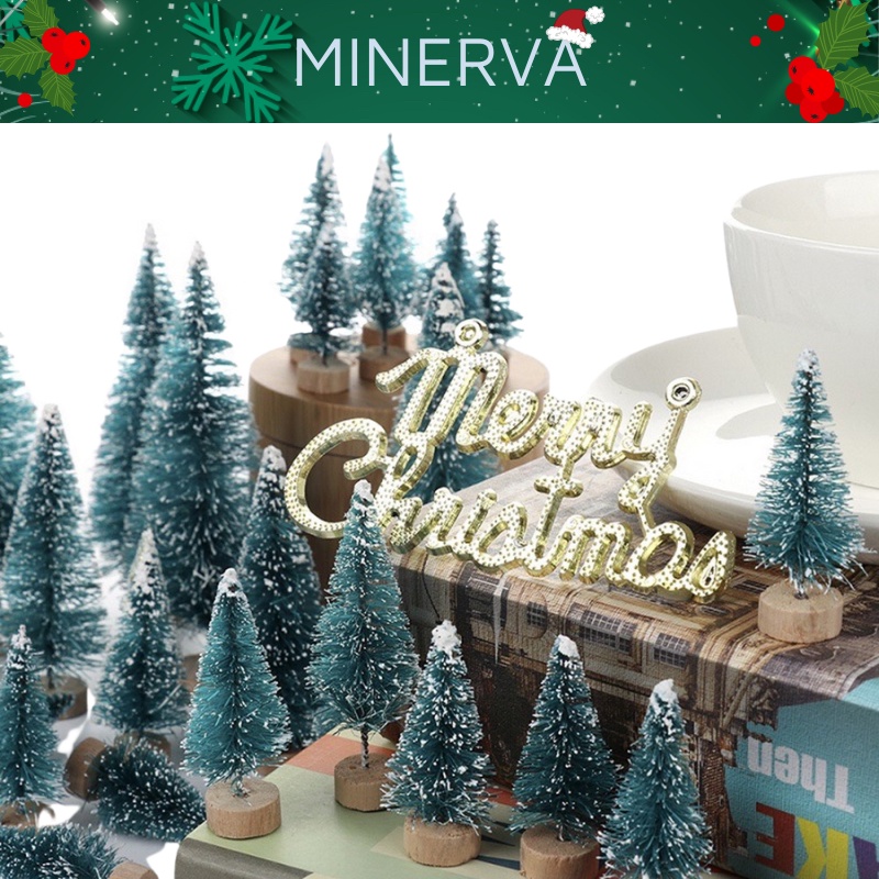 Cây thông giáng sinh mini 4cm trang trí tiểu cảnh , trang trí nhà búp bê , làm thủ công