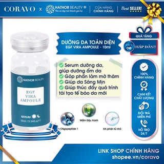 Serum phục hồi, dưỡng da chuyên sâu, toàn diện EGF Vira Ampoule 10ml Hathor Beauty (Kim Thiên Hoa) - Coravo