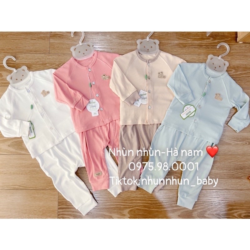 (Nhùn nhùn)Bộ Fathercare/ Judoby dành cho trẻ sơ sinh cài thẳng/cài chéo(bé trai và bé gái)chất mềm mại