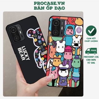 Ốp lưng Xiaomi Mi 11T - Mi 11T Pro in hình bearbrick, kwas cute, dễ thương. ốp chống sốc bền đẹp