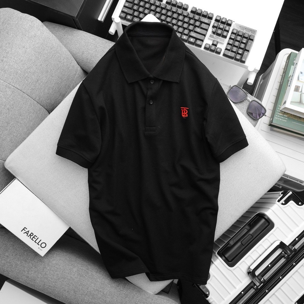 Áo thun Polo Nam cổ bẻ basic vải cá sấu cotton lạnh logo thêu cá tính cổ viền trẻ trung CAK75