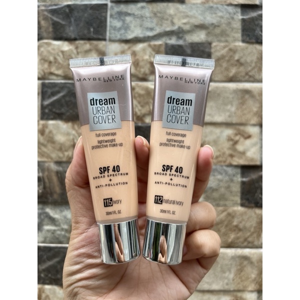 Kem nền siêu nhẹ Maybelline Dream Urban Cover Full Coverage SPF40 115 Ivory 30ml