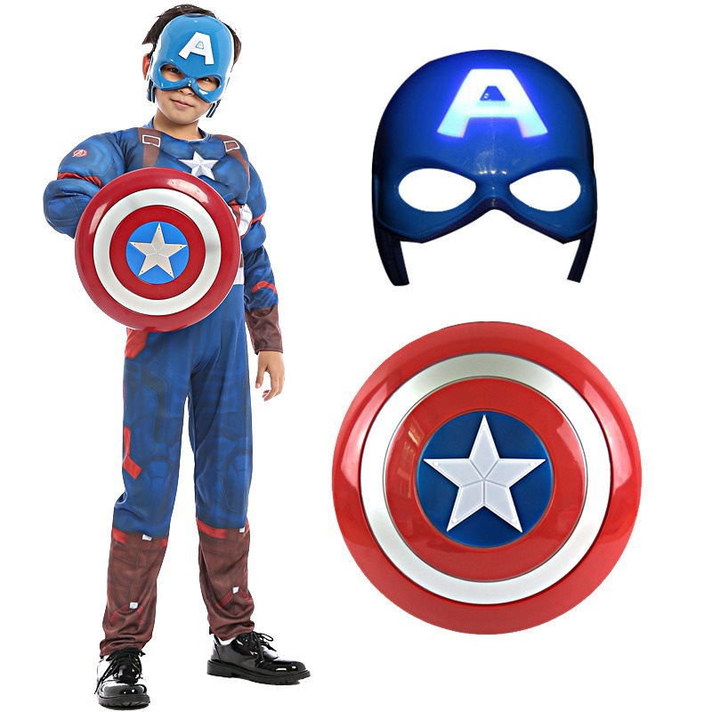 Hoá Trang Halloween quần áo bé trai Người Nhện Siêu Nhân Đội Trưởng Mỹ