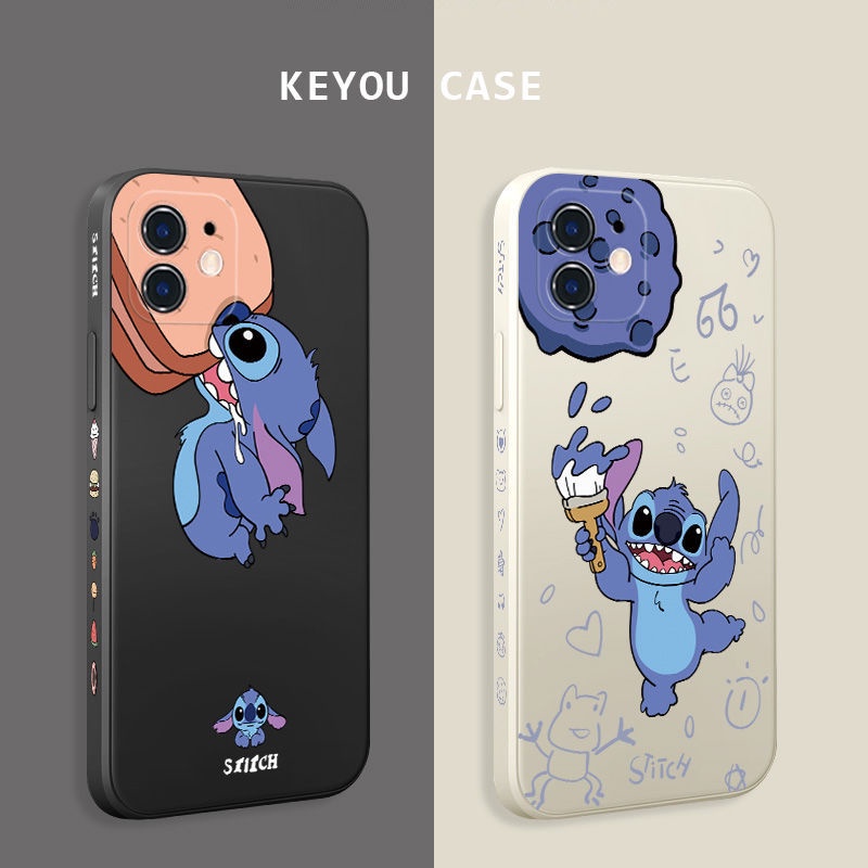 Ốp Điện Thoại Silicon Họa Tiết Stitch Hoạt Hình Cho iPhone 14 Pro Max 13 12 Mini 11 XS XR X 8 7 Plus 6S 6 SE