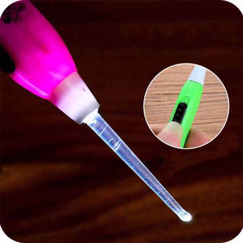 Cây Lấy, Móc Ráy Tai Có Đèn Led Tặng Kèm 3 Đầu Thay Thế Dùng Pin – Hàng Loại 1