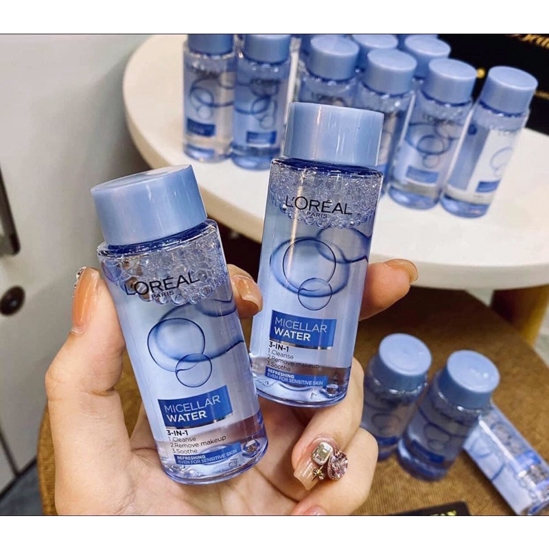Nước tẩy trang loreal Paris làm sạch sâu loại minisize 30ml và 95ml