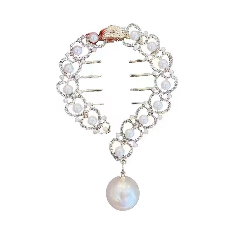 Kẹp Tóc Đính Đá Lấp Lánh Thời Trang Cho Nữ