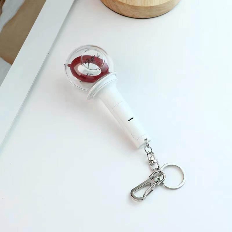Kpop Stray Kids Keychain Lightstick Concert Glow Light Stick Pendant Bag Accessory Fans Collection