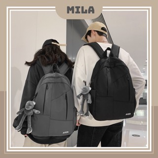 Balo Đi Học Nam Nữ Ulzzang Giá Rẻ, Cặp Học Sinh Basic Phong Cách Hàn Quốc Thời Trang MILA BL08 (không kèm móc khóa)