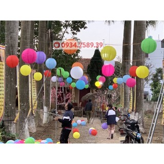 Lồng Đèn Giấy Tròn Đủ Màu