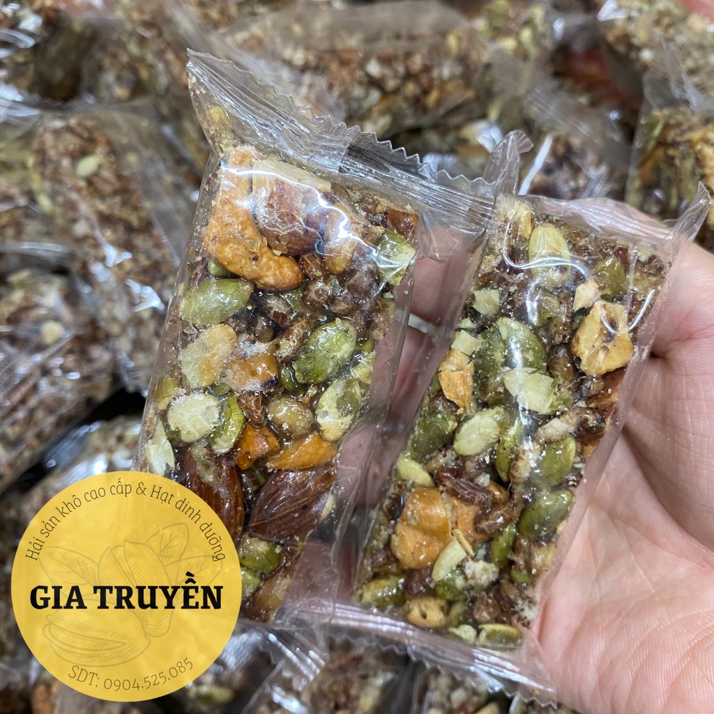 Thanh Gạo Lứt Mix Siêu Hạt Ngũ Cốc Dinh Dưỡng Granola, Bánh Gạo Lứt Ăn Kiêng-Giảm Cân | Hàng chất lượng loại một | Đóng