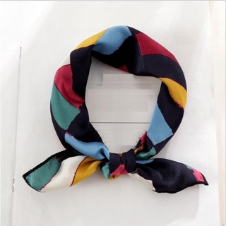 Khăn turban nữ, khăn thắt nơ lụa silk nhiều màu