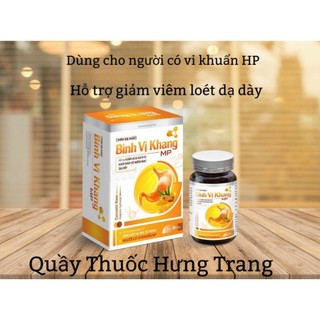 Viên dạ dày bình vị khang hỗ trợ cho người viêm loét dạ dày lọ 30 viên
