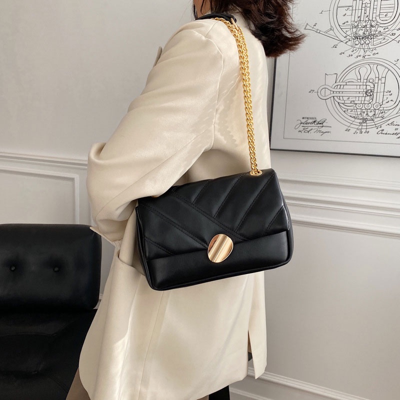 MISCHA Túi Đeo Chéo Vai Bằng Da PU Màu Trơn Thời Trang Sành Điệu Cho Nữ