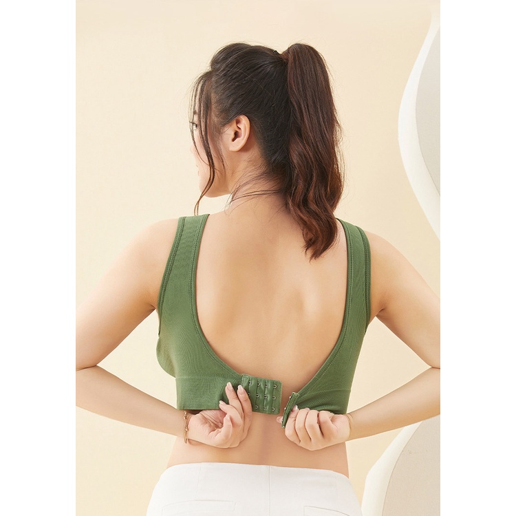 Áo Bra Big Size Lưng Cài Nhún Ngực Tập Gym Yoga Chạy Bộ L2199