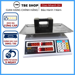 Cân Điện Tử Bán Hàng 30kg UTE Tính Tiền Dùng Cân Thực Phẩm Hàng Hóa ( Bảo Hành 1 Năm )