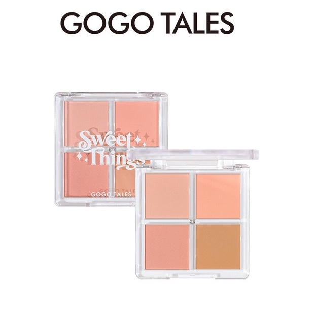 Bảng Phấn Má 4 Ô GOGO TALES Naked Feeling GT307 - GOGOTALES