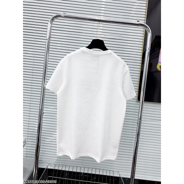 Áo phông vân dệt nổi cao cấp thêu chữ xù trước ngực - Phông nam nữ đỉnh cao