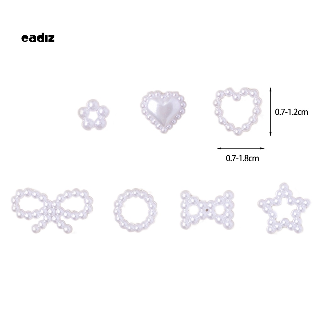 Set 50 Viên Đá 3D Hình Nơ / Hoa / Nơ Chống Thấm Nước Dùng Trang Trí Móng Nghệ Thuật