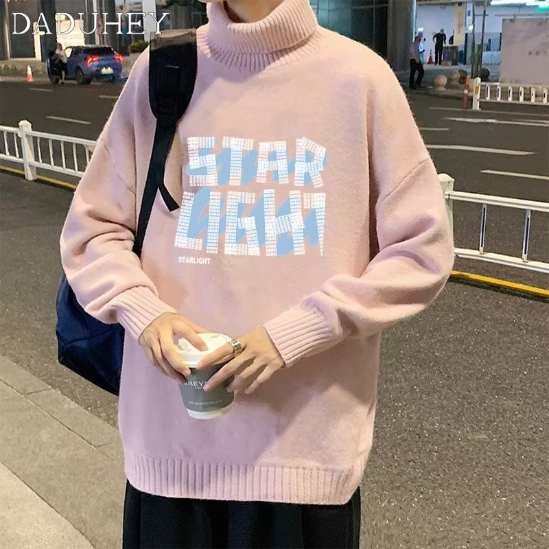 DaDuHey Men &amp; Women Trendy Loose Sweater Winter Ins Hong Kong Style Thickened Sweater
