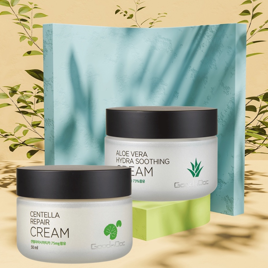 Kem Dưỡng Da Phục Hồi GoodnDoc Nha Đam Và Rau Má 50ml