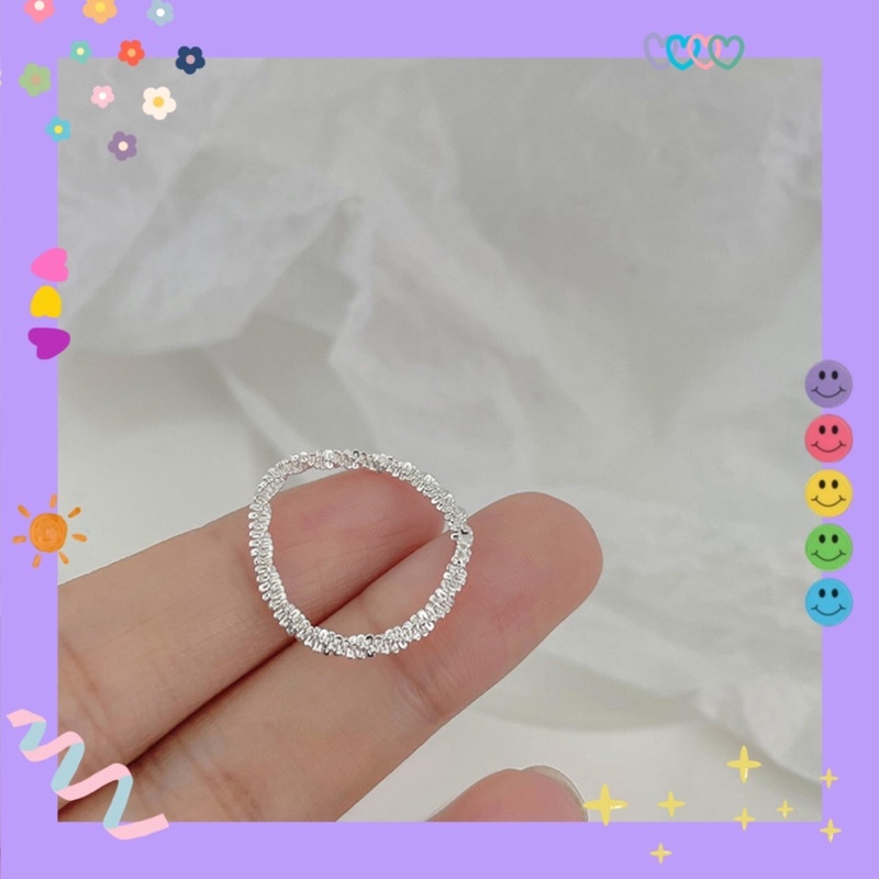 Nhẫn xi xoắn máy ✨ siêu Bling Bling ✨