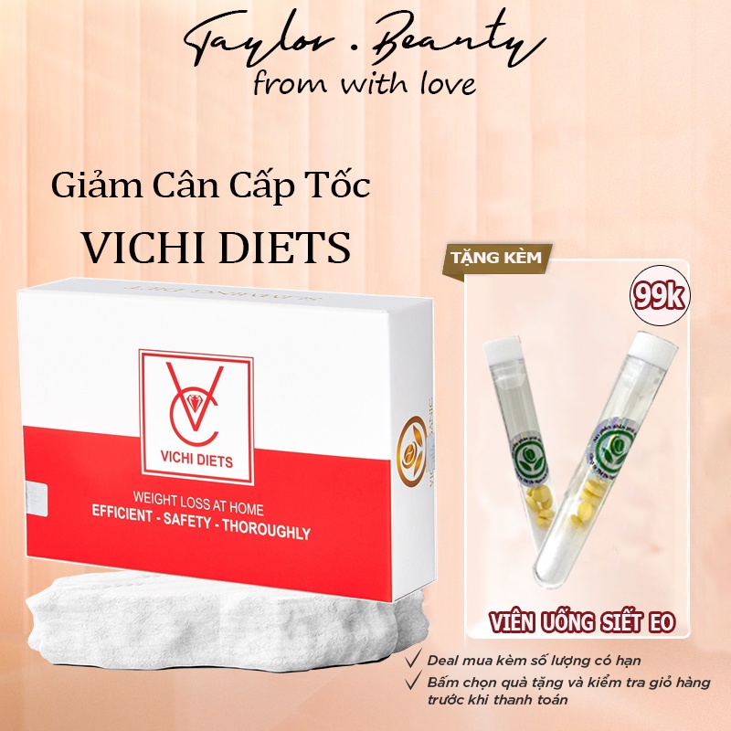 Giảm Cân Vichi diets Trà giảm cân nhanh cấp tốc an toàn thảo mộc không phải thuốc giảm cân