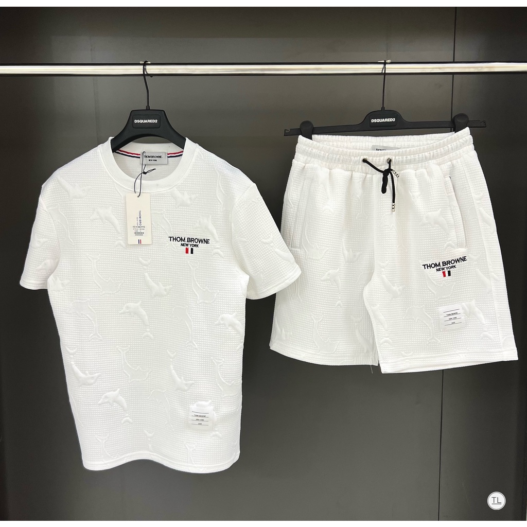 🔥Hot🔥Bộ Thom Browne vân nổi thiết kế hot trend Nam nữ New 2023