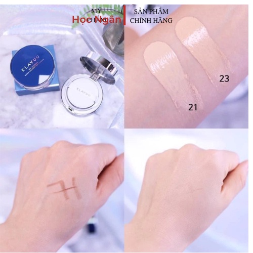 Phấn Nước KLAVUU Cushion màu xanh chính hãng Hàn Quốc SPF 50 PA+++ ưu ái cho làn da khô Myphamhocngan1