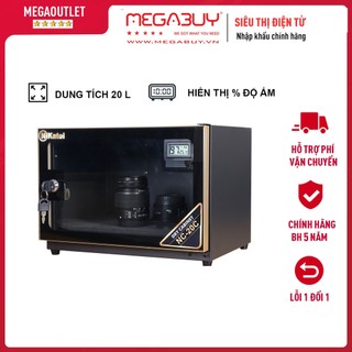 Tủ chống ẩm máy ảnh 20 lít NIKATEI NC-20C chính hãng, Tủ hút ẩm máy ảnh 20l 1 ngăn có xốp chống nước tiết kiệm điện