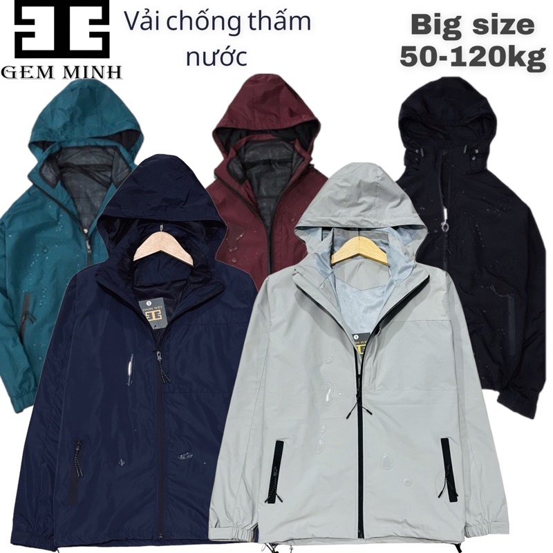 Áo gió nam,áo khoác nam,chống nước,big size 50-130kg hàng chính hãng,chống nắng,giữ nhiệt tốt