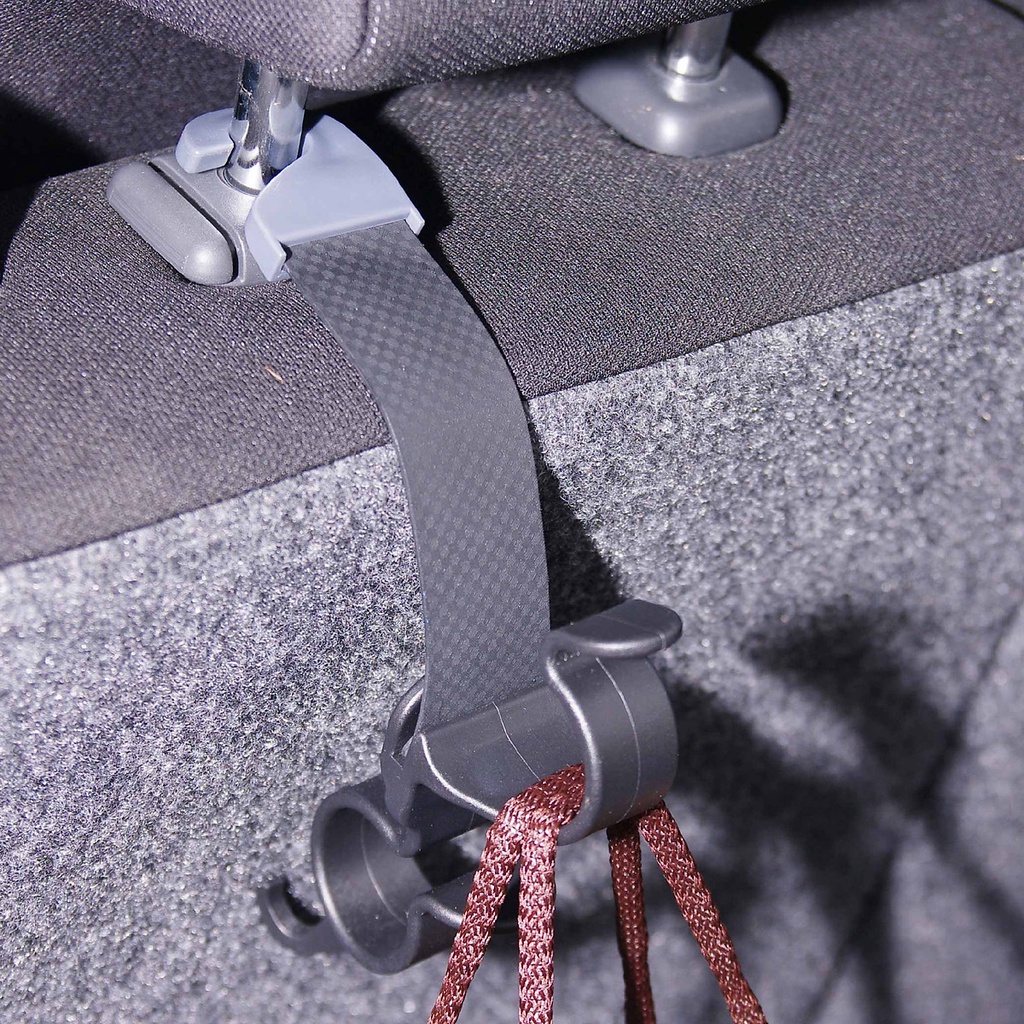 Móc Treo Đồ Sau Ghế Ô Tô Thiết Kế Nhiều Tầng Để Ô, Cần Câu Cá Chắc Chắn, Độ Bền Cao