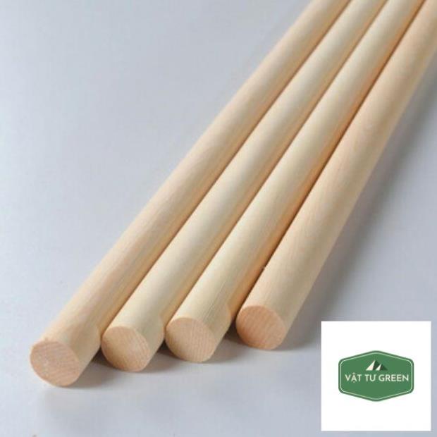Cây gỗ thông tròn đường kính 0.8cm, 1cm, 1.2cm, 1.5cm, 2cm, 2.5cm, 3cm nhiều kích thước - hanmade trang trí