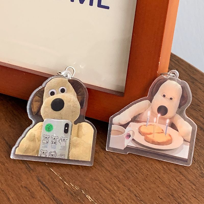 Móc Khóa acrylic Hình Cún Con Dễ Thương Xinh Xắn