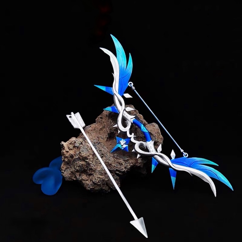 Mô hình Cung trong Genshin Impact Cao Cấp Dài 17cm bằng Kim Loại Mô hình trưng bày trang trí