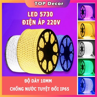 Đèn Led dây đôi trang trí Siêu Sáng Chống Nước - Dây Led Hắt Trần Thạch cao, quấn cây trang trí, Decor phòng