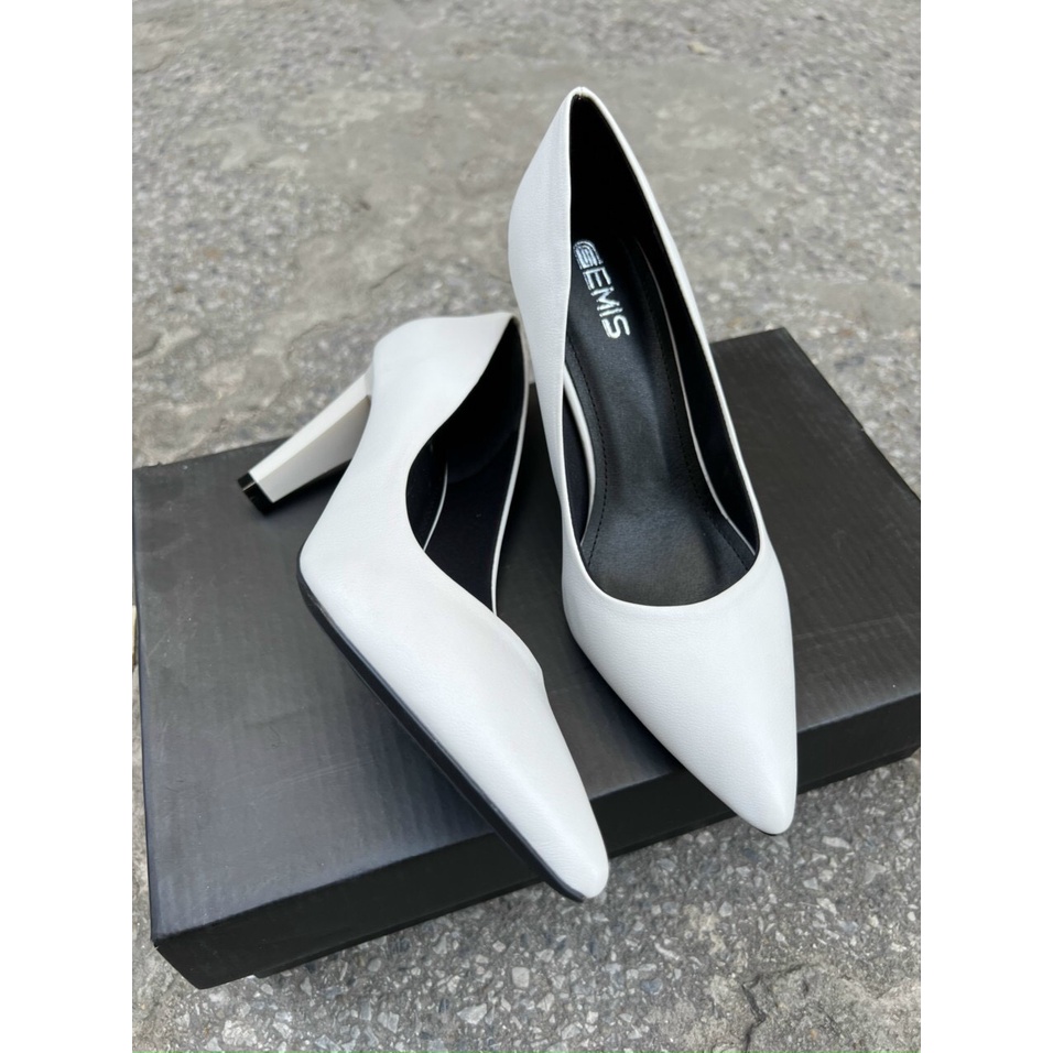 Giày Cao Gót Vuông Mũi Nhọn 8cm - Full Size 35-39