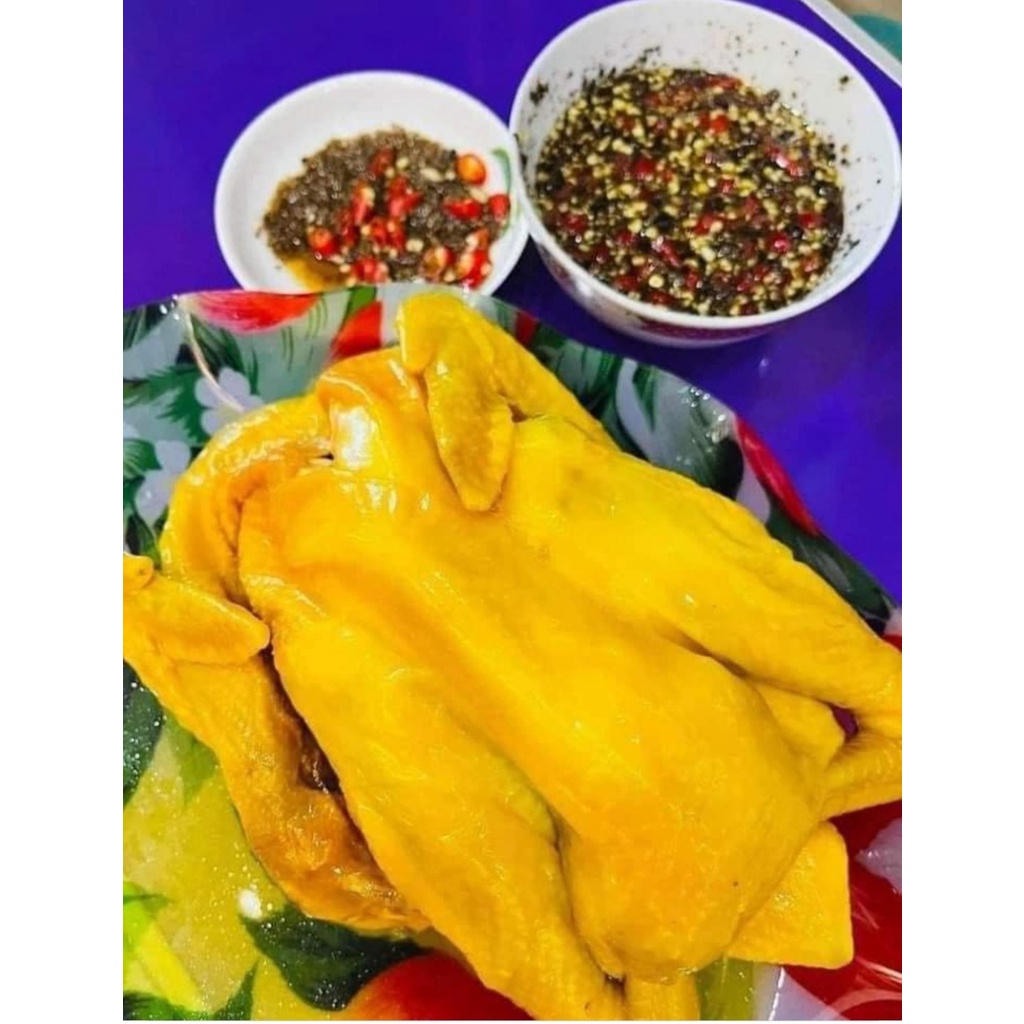 Gà ủ muối hoa tiêu nguyên con loại ngon đầy đủ đầu chân