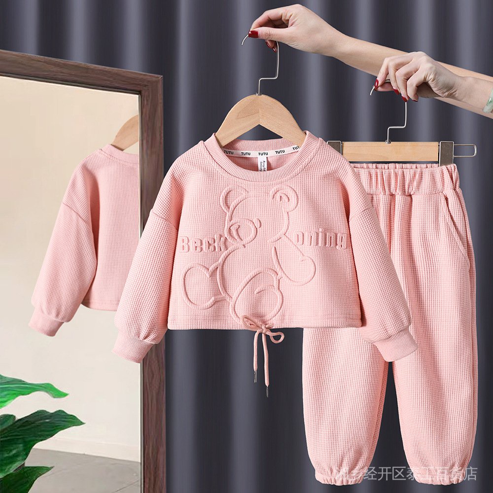 Set Đồ Thể Thao Mùa Thu 2022 Hai Món Gồm Áo Sweater Thời Trang Cho Bé Gái 11.11 50%