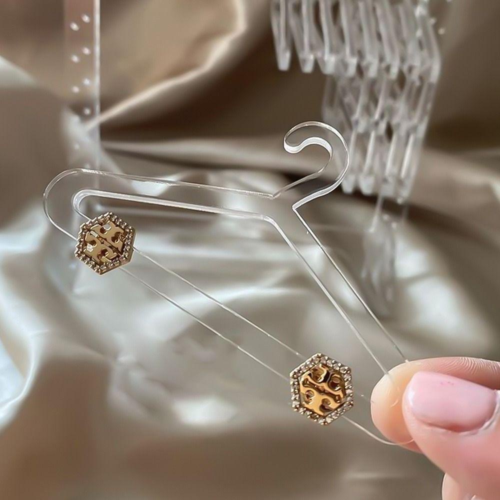 ANEMONE Giá Đỡ Trưng Bày Bông Tai / Vòng cổ Mini Trong Suốt Để Bàn Trang Trí