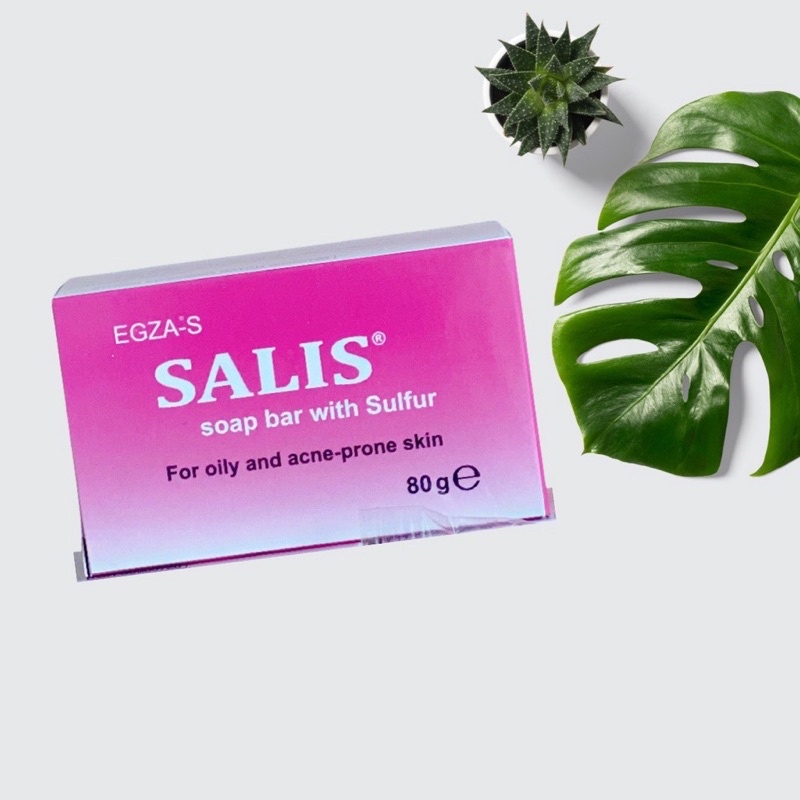 SALIS SOAP BAR - Xà Bông Tắm ngừa Mụn, Giảm Thâm, Tẩy da Chết, Làm sạch Giảm nhờn Bánh 80gr - Dalieu24h