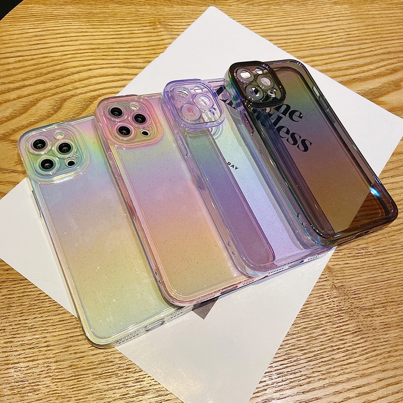 Ốp Điện Thoại Dẻo Trong Suốt Họa Tiết Bầu Trời Đầy Sao Cho iPhone 14 13 12 11 Pro Max XS XR X