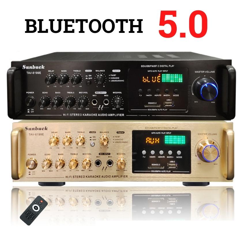 Amply bluetooth karaoke SUNBUCK 6199E đánh siêu đỉnh, công suất cực đại, âm thanh siêu đỉnh, giá rẻ nhất thị trường